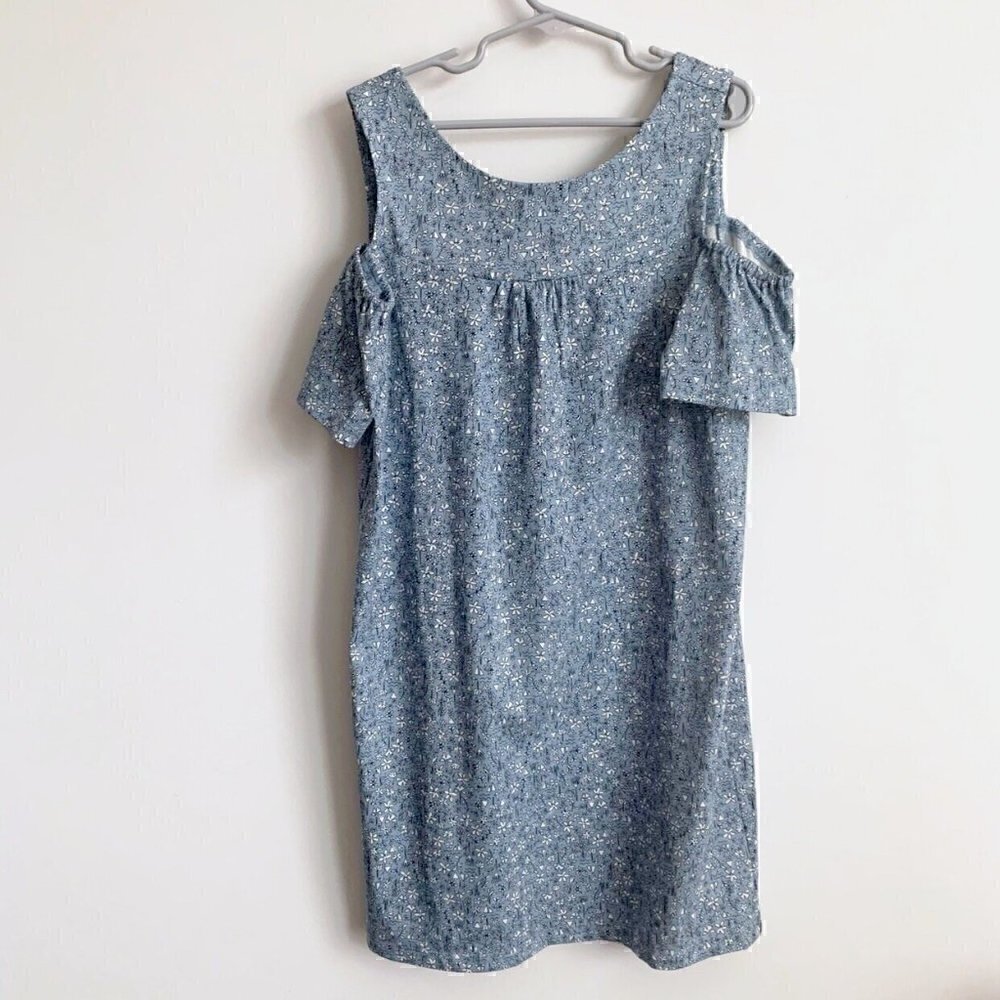 NWT Tea Collection Floral Cold Shoulder Dress, Size 10 years